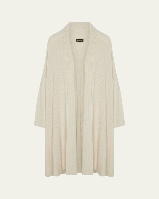A-Line Scrunch Shawl Collar Cardigan (Very Long Length)